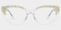 Elora  Cat-eye Silver Glasses3