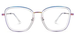 Kussy Square Iridescent Glasses1