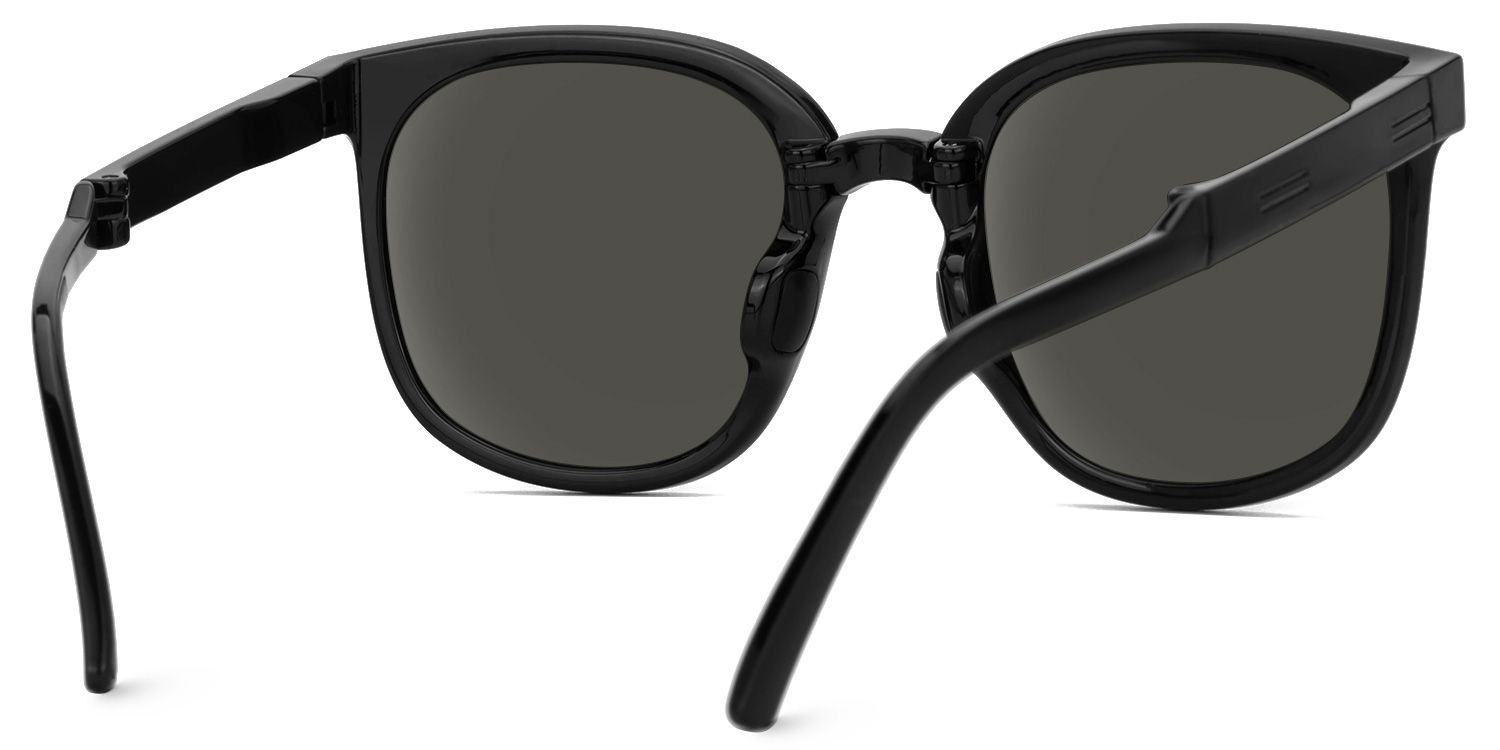 Sulaika TR90 Square Black Sunglasses | Zeelool4