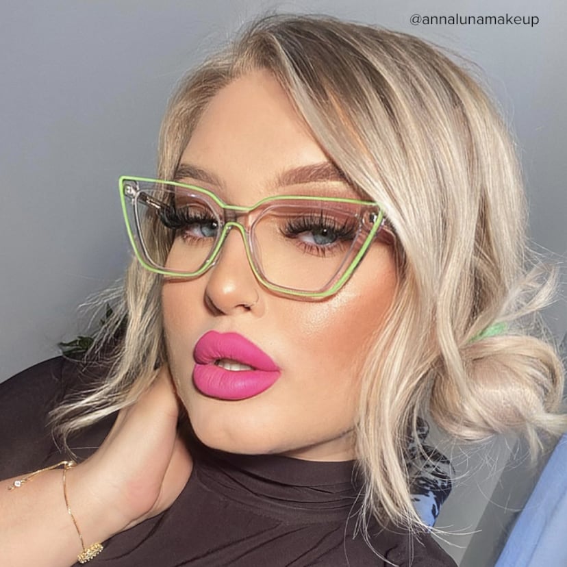 Yosef Cateye Green Glasses