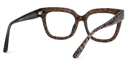 Yaniska Square Leopard Glasses3