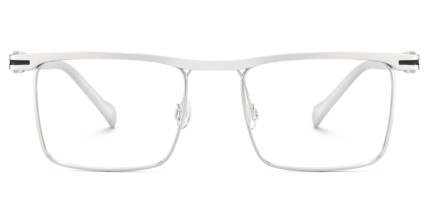 Vintage Metal Glasses With Browline Shape1