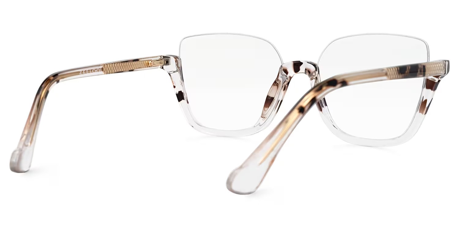 Kellina Square Two-Tone Glasses | Zeelool Glasses3