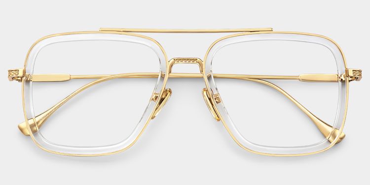 Gifford Aviator Clear Glasses