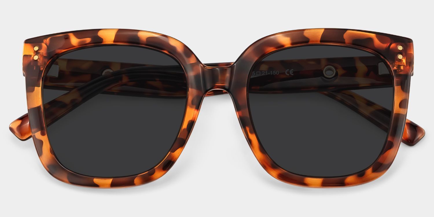 Ebony Tortoise Square Sunglasses Frames | ZEELOOL1