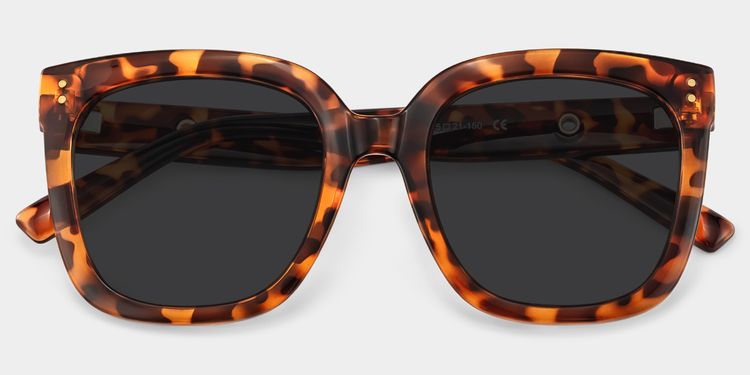 Ebony Square Tortoise Sunglasses