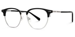 Geno Browline Black Glasses1