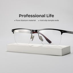 Brock Browline Black Glasses2