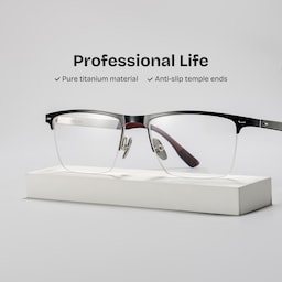 Brock Browline Black Glasses2