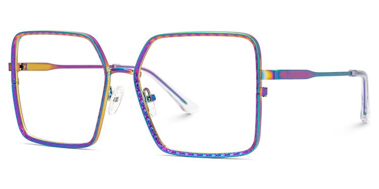 Toure Square Iridescent Glasses