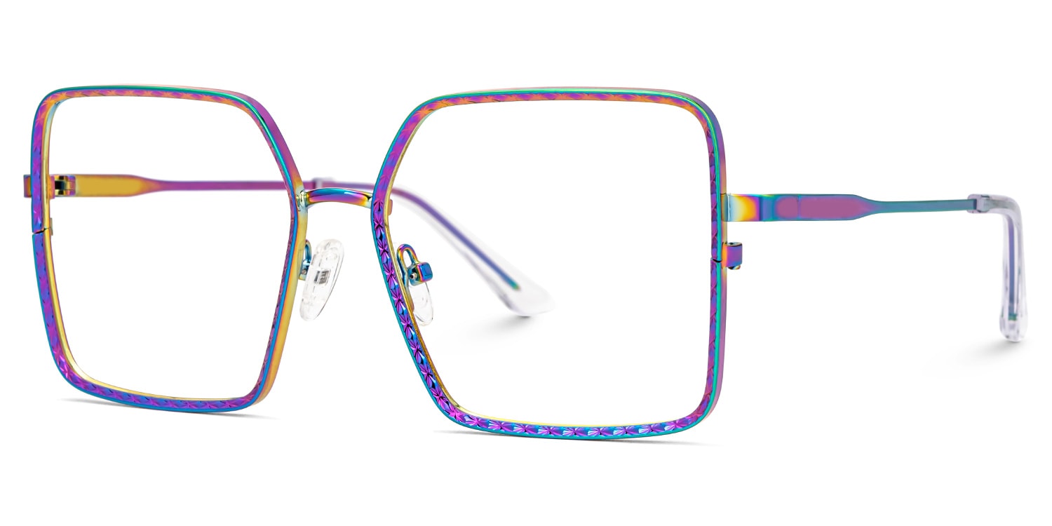 Toure Square Iridescent Glasses