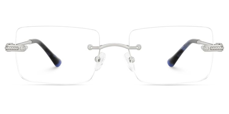 Peavy Rectangle Silver Glasses