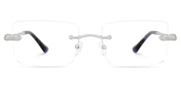 Peavy Rectangle Silver Glasses2