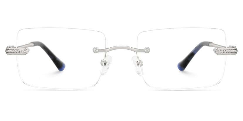 Peavy Silver Rectangle Glasses