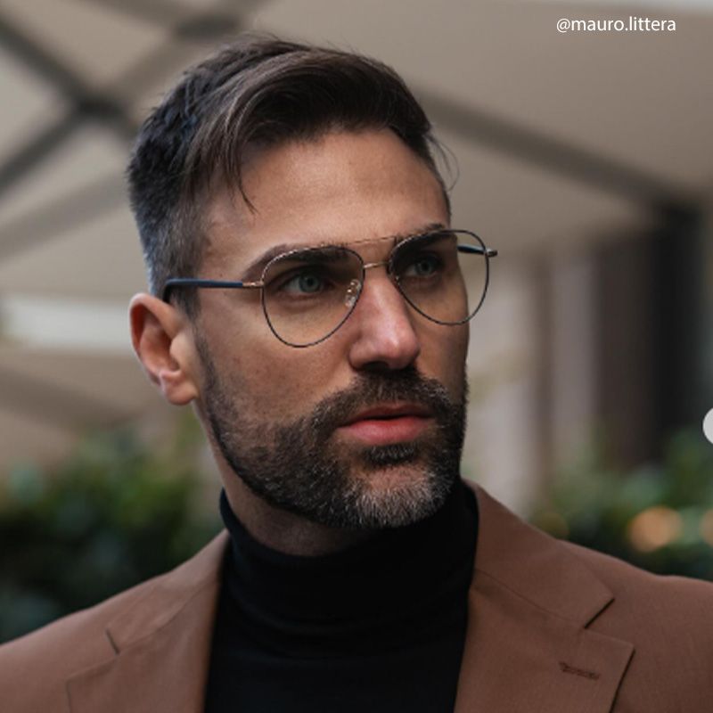 Paige Aviator Black-Gold Glasses | Zeelool Glasses7