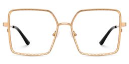 Toure Square Gold Glasses2