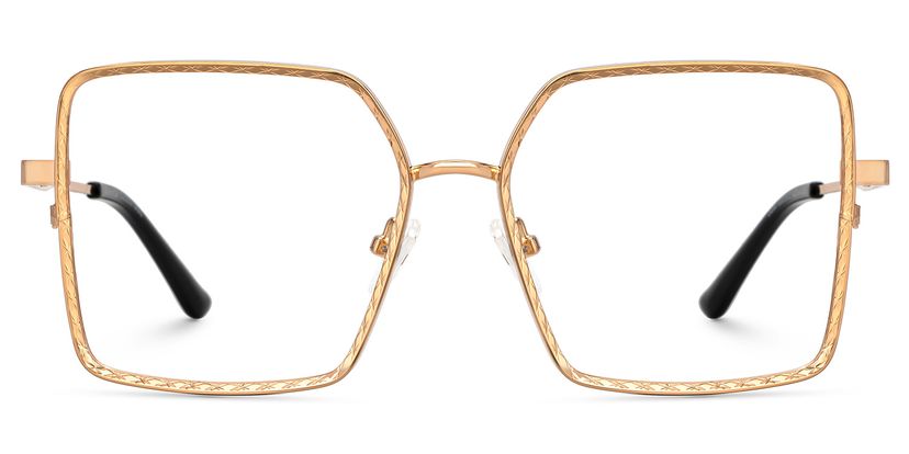 Toure Square Gold Glasses