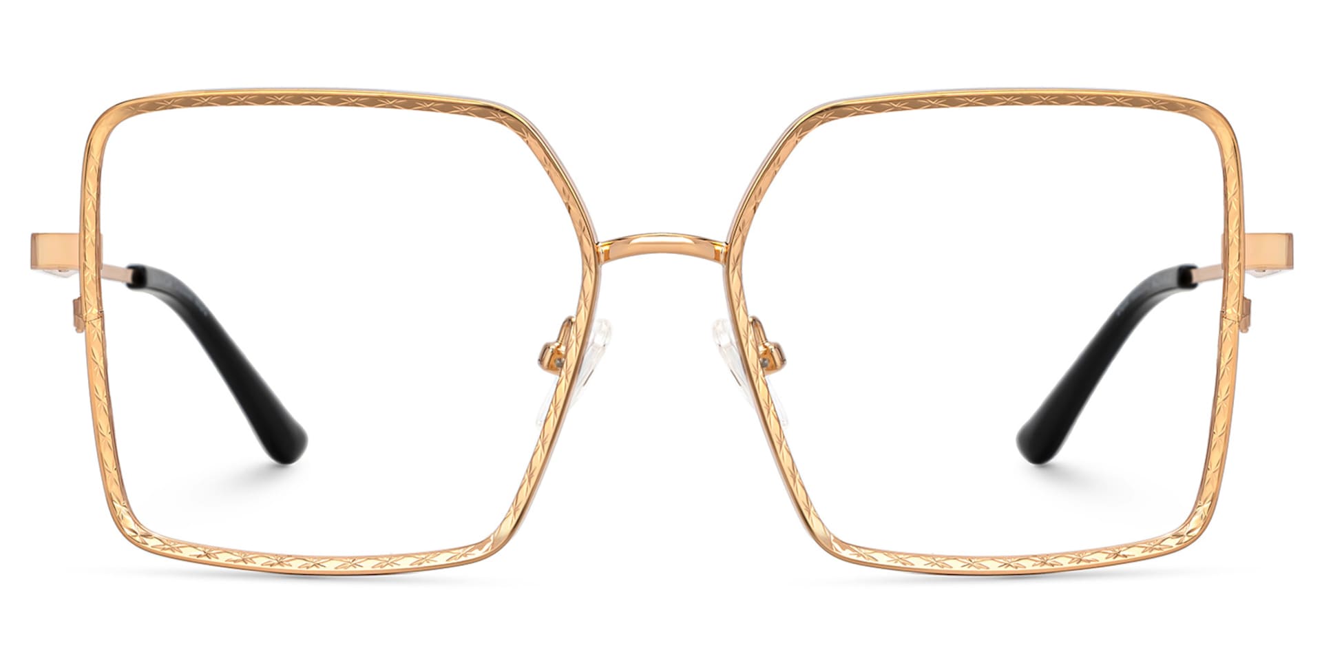 Square Toure Gold Frames Designer Glasses2