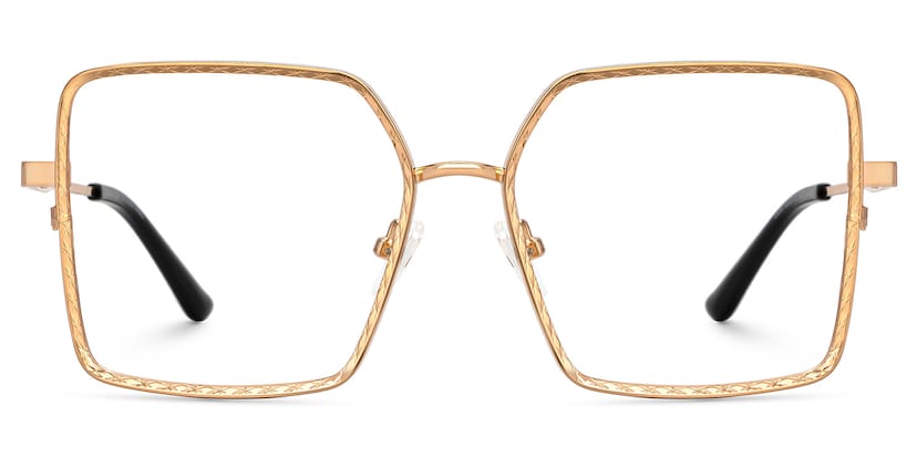 Toure Square Gold Glasses