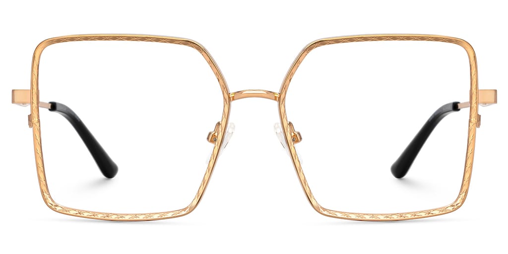 Toure Square Gold Glasses