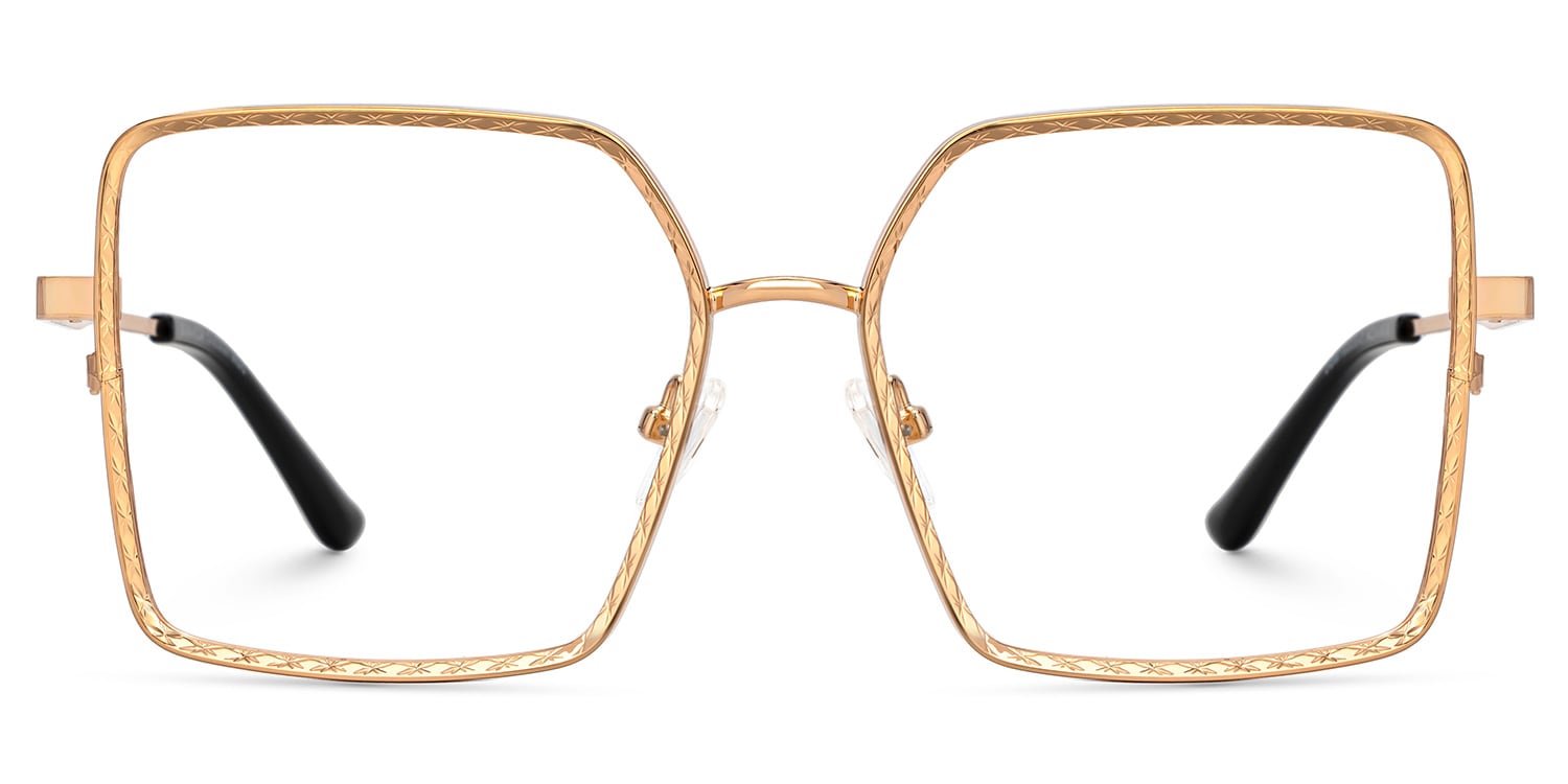 Toure Square Gold Glasses