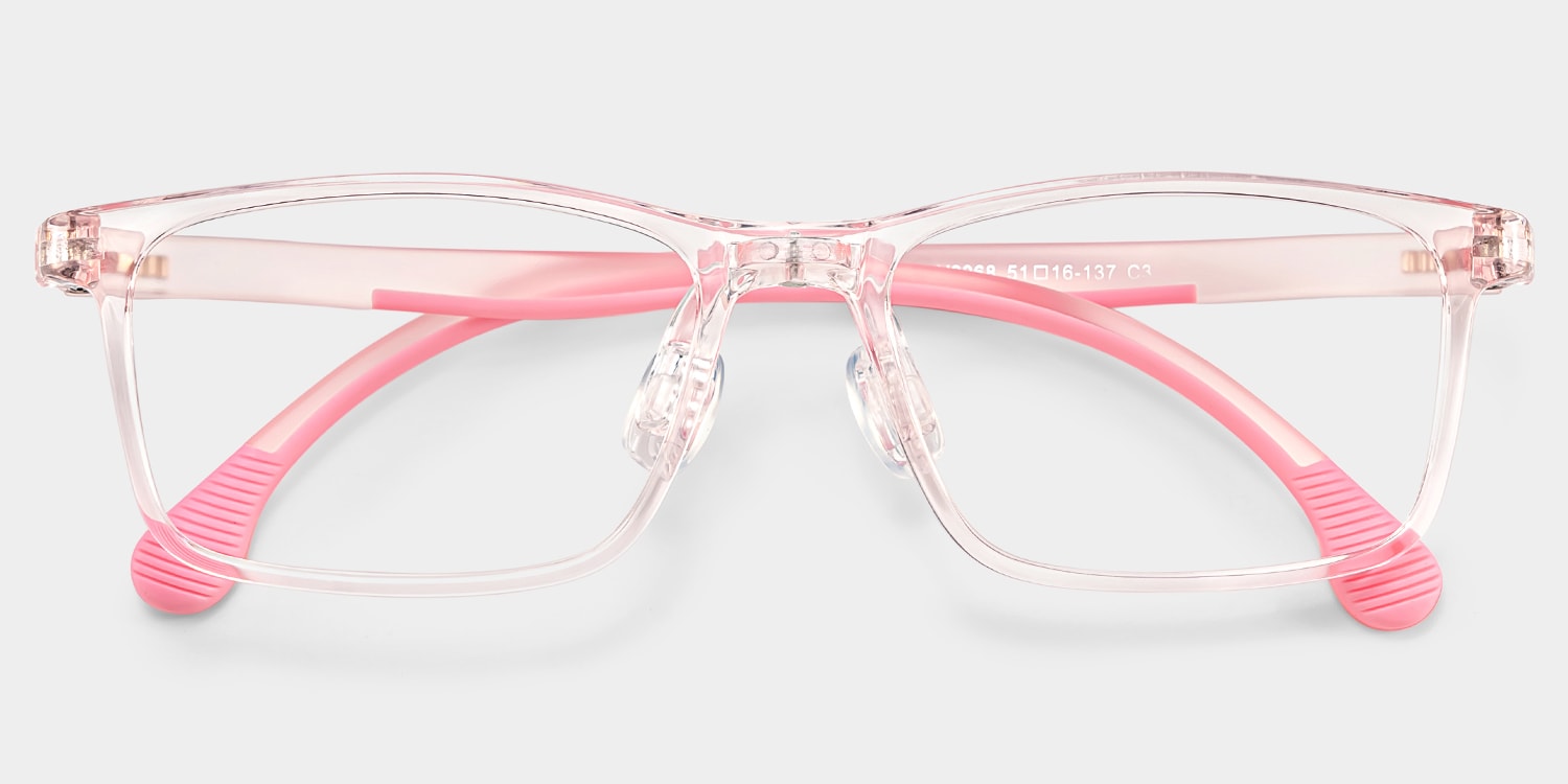 Sunny Rectangle Pink Glasses2