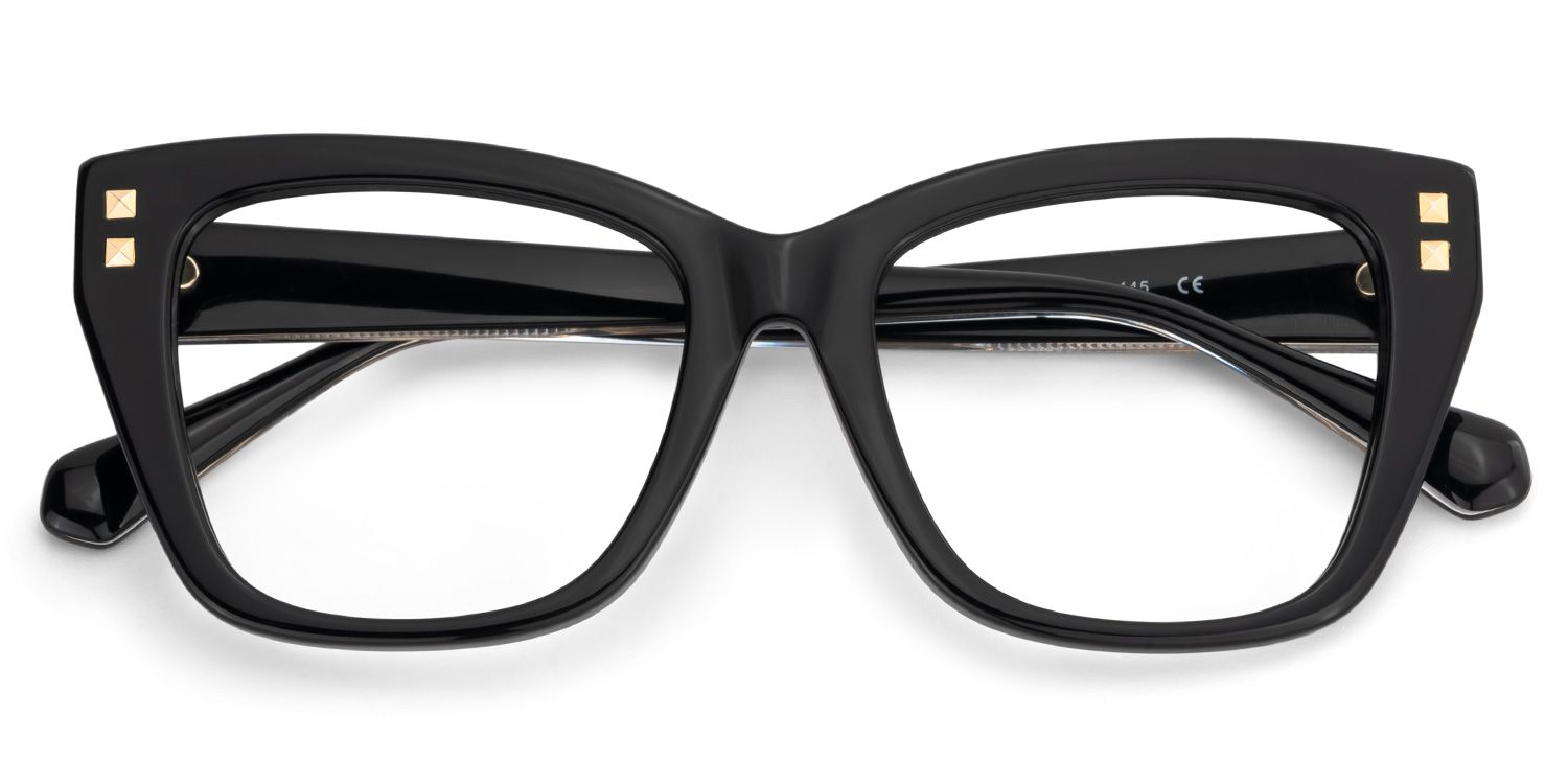 Tessia Black Square Glasses Women's Glasses| Zeelool2