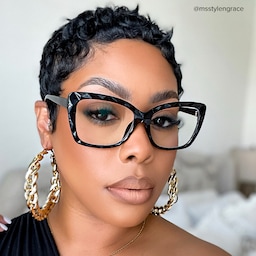 Wendell Cateye Black Glasses4