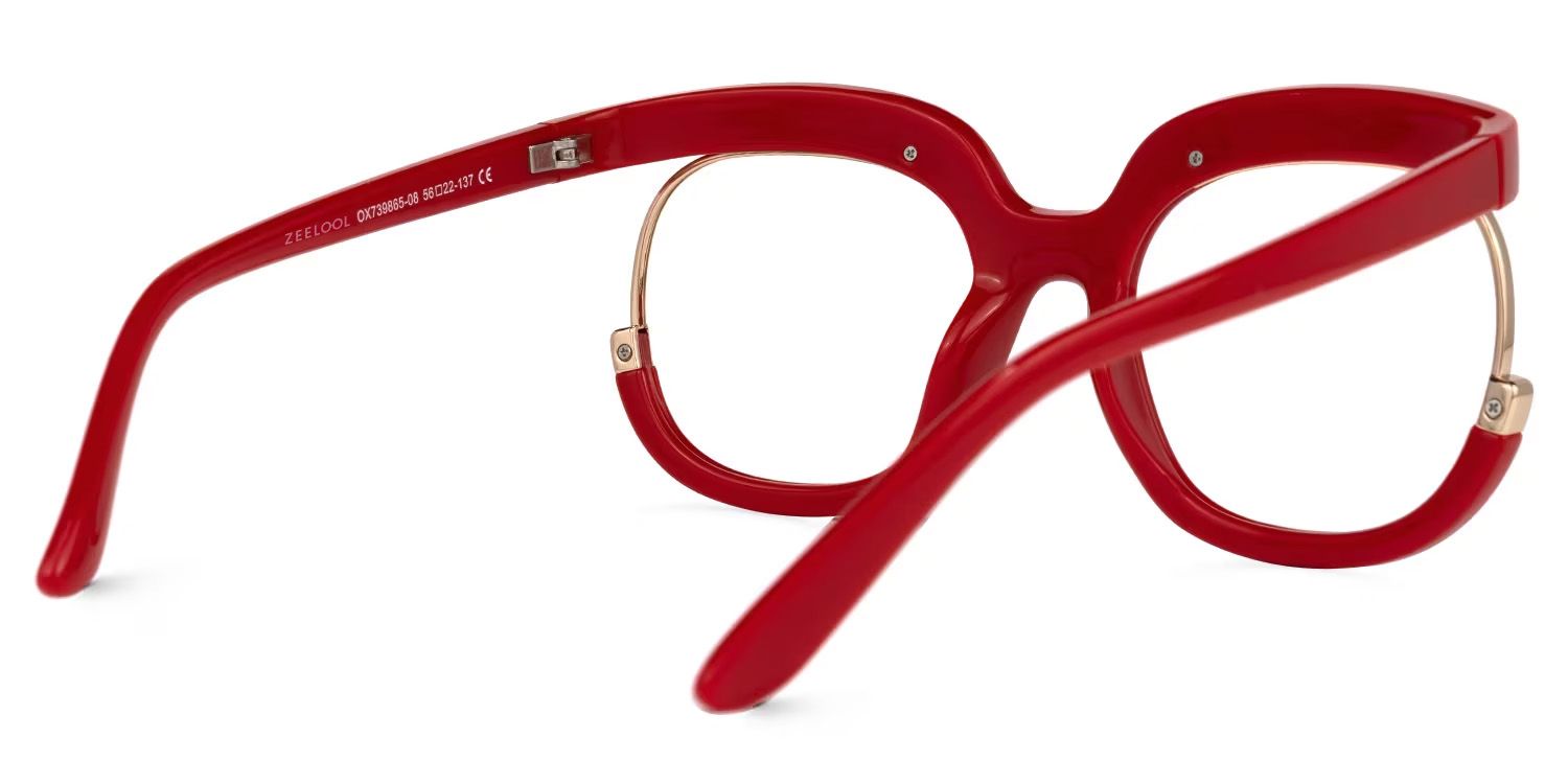 Darice Round Red Eyeglasses and Thick Glasses Frames3