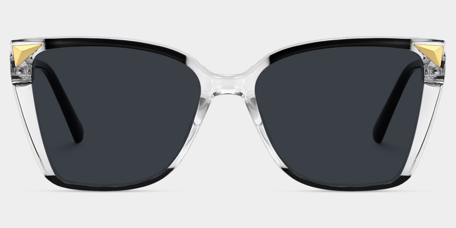 Clear Frame Glasses With Black Sides For Women0