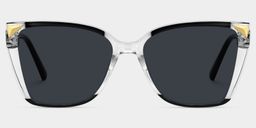 Shelia Butterfly Black Clear Glasses0