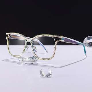 Shine Square Iridescent Glasses0