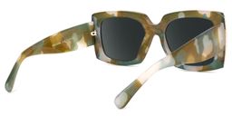 Yael Square Olive Glasses4