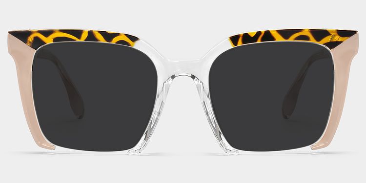 Misty Pink Square Sunglasses