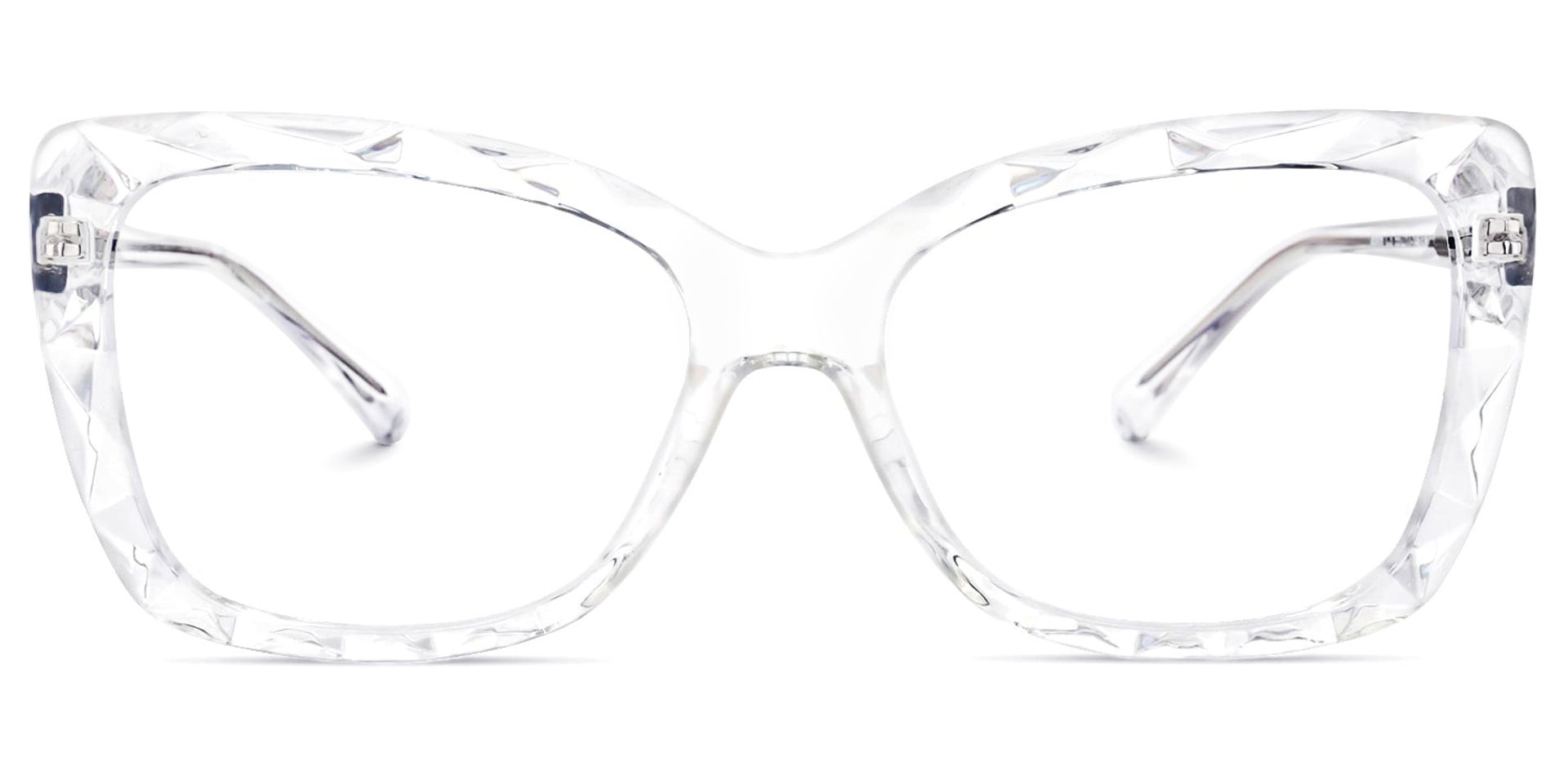 Edna Cateye Clear Frame Glasses | Zeelool Optical0