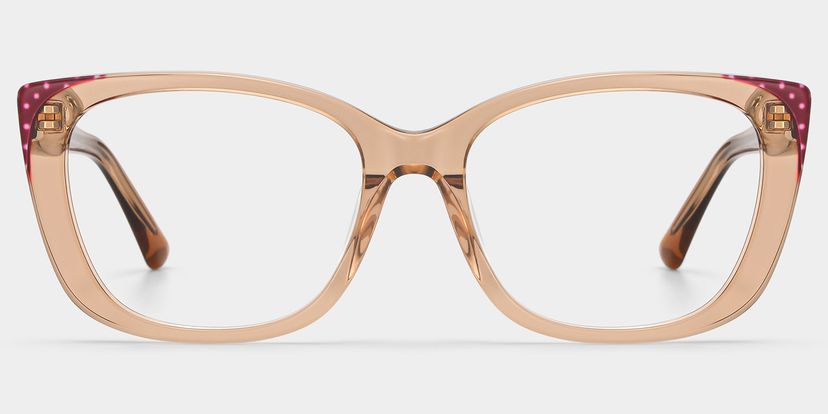 Madeline Beige Cat-eye Glasses