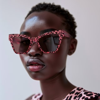 Ansyah Cateye Pink Leopard Glasses5