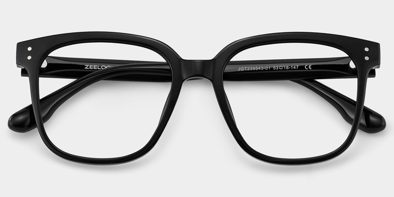 Oglesby Square Black Frame - Blue Light Blocking Glasses  | ZEELOOL2