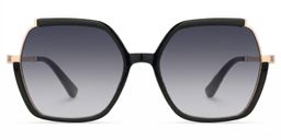 Alexia Square Black Glasses0