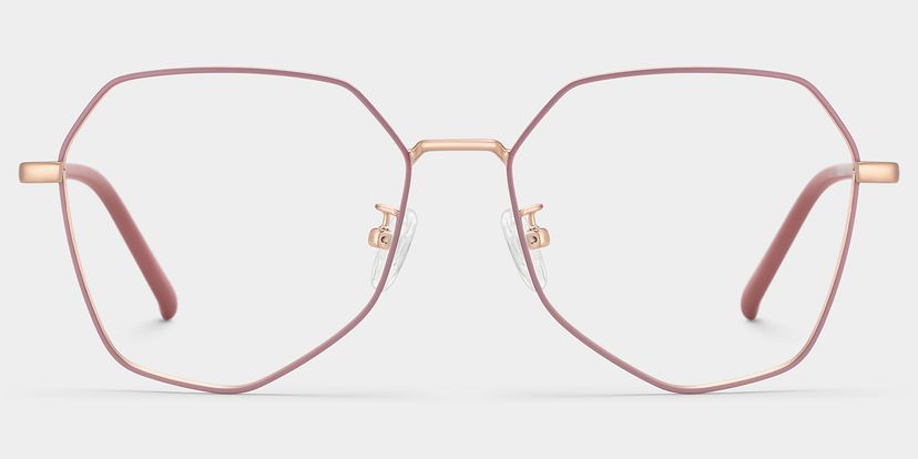 Bivins Geometric Pink Glasses