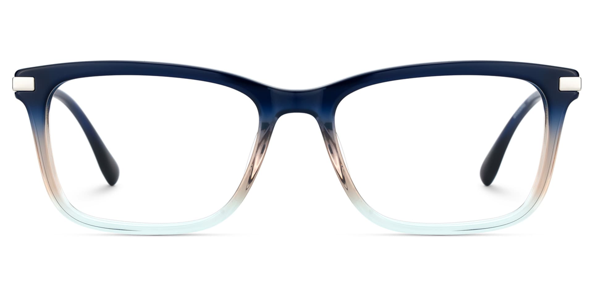 Zane Rectangle Blue Color Frame Glasses for Men | Zeelool0