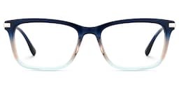 Zane Rectangle Blue Glasses0