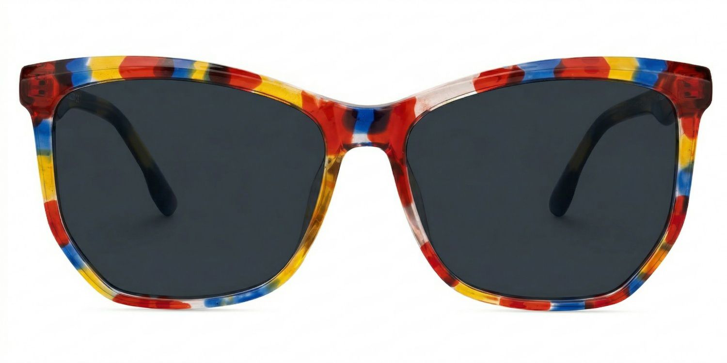 Libby Multicolor Geometric Sunglasses to Frame Your Face | ZEELOOL0