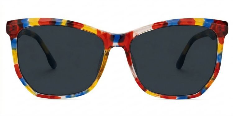 Libby Multicolor Geometric Sunglasses