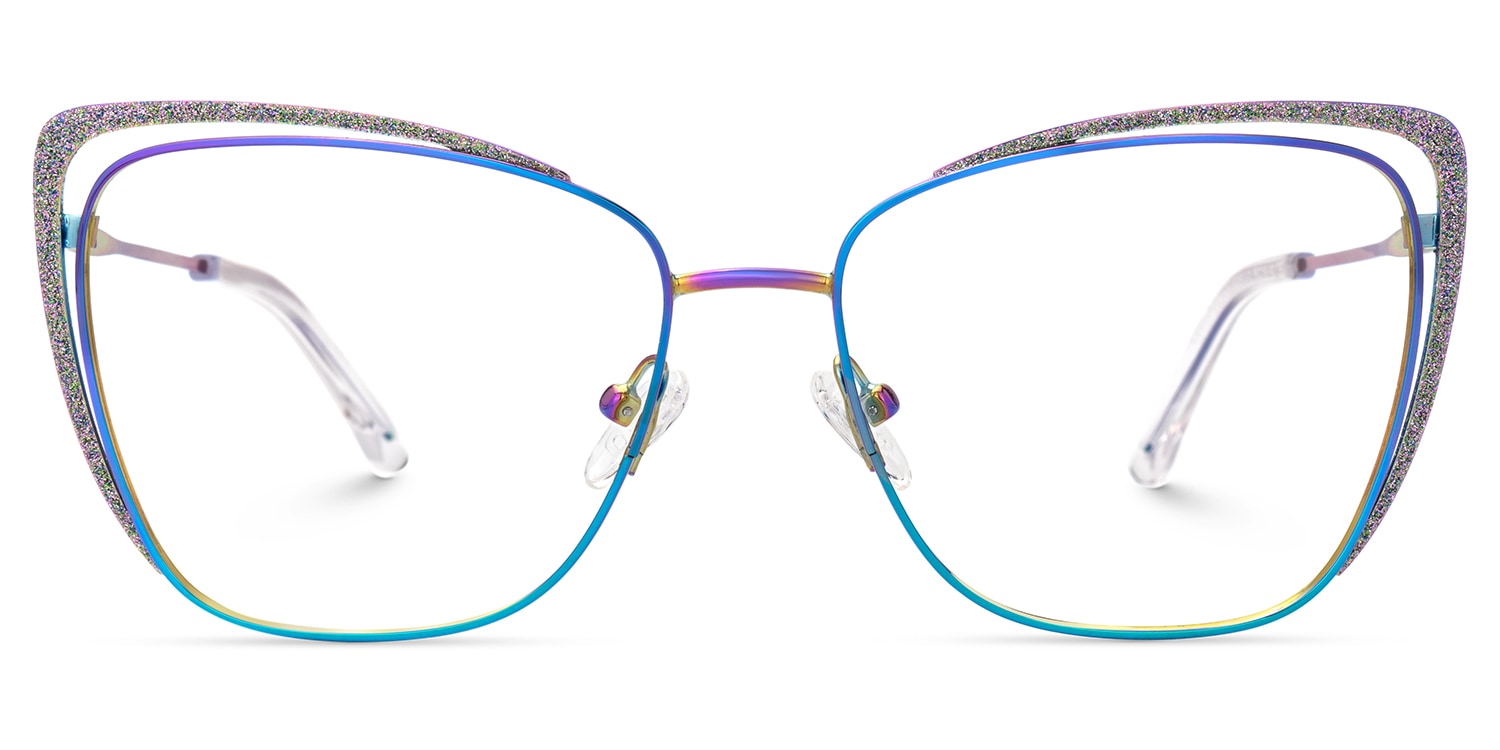 Lorenzen Cateye Iridescent Glasses
