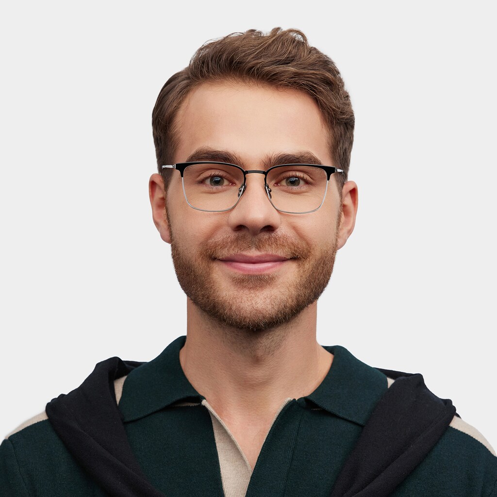 Cole Browline Black Glasses