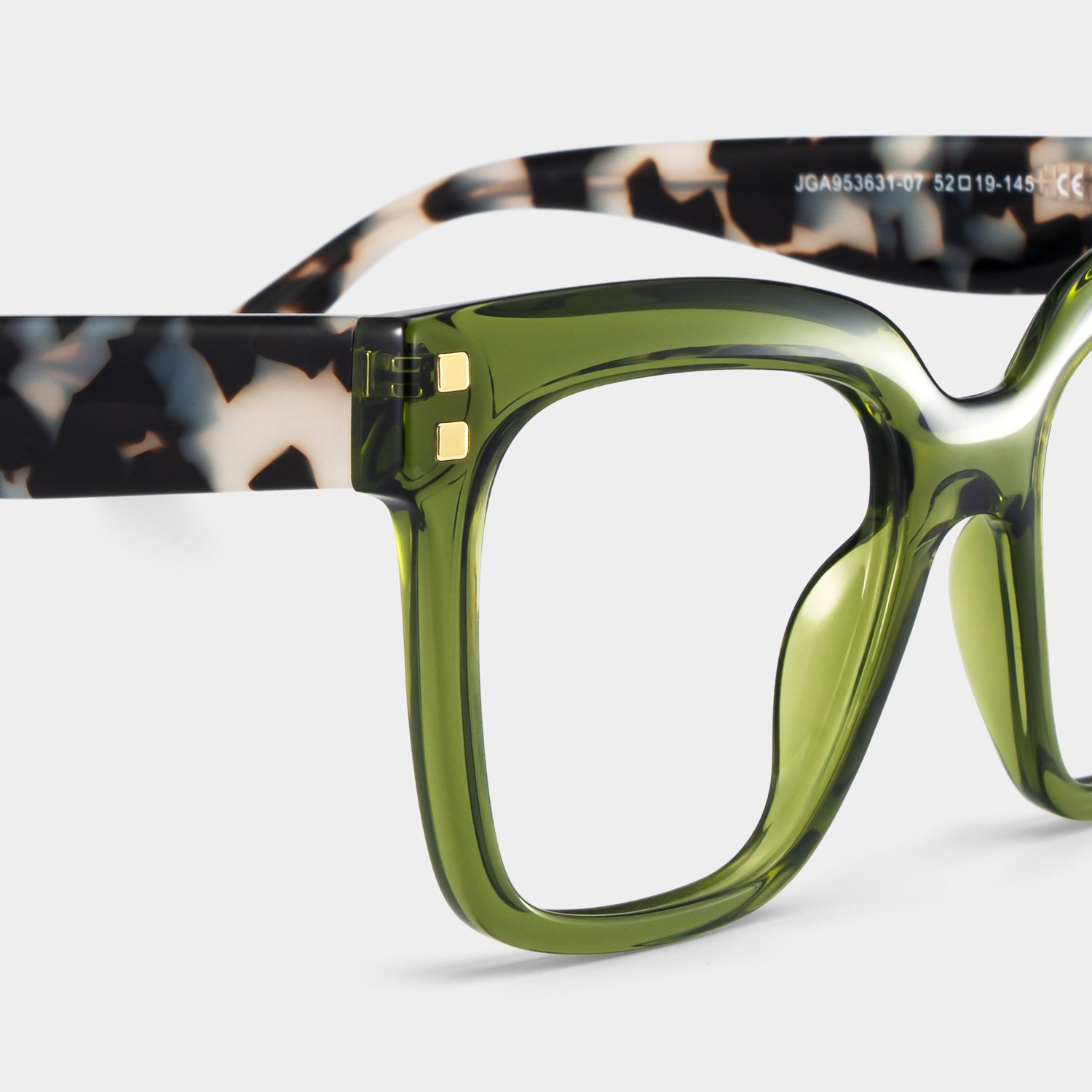Minguela green square frame glasses Online | ZEELOOL