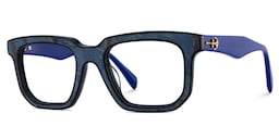 Keylin Rectangle Blue Glasses3