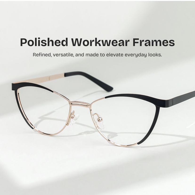 Sydney Black Cat eye Glasses