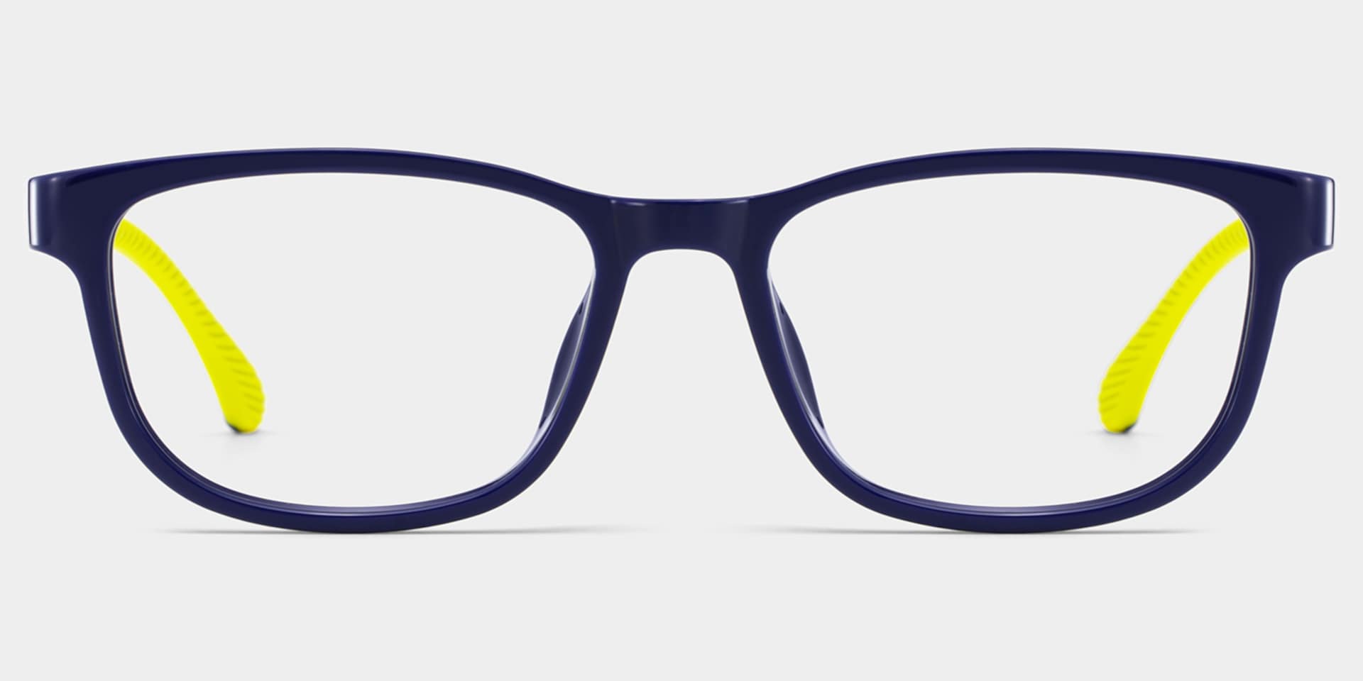 Robin Rectangle Black Yellow Frame Eyeglasses for Pre-tweens1